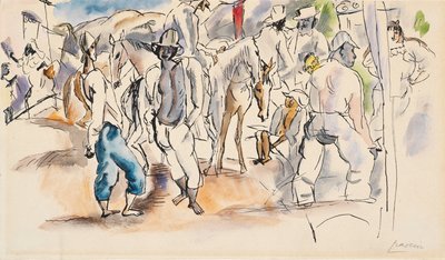 figuras y caballos de Jules Pascin