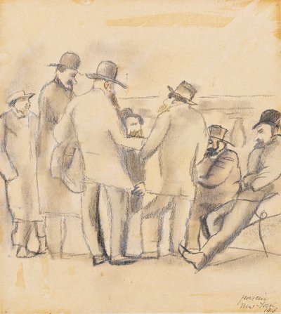 Grupo de Hombres, Nueva York, 1918 de Jules Pascin