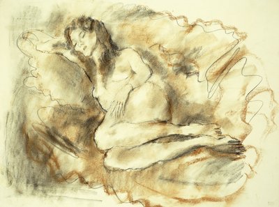 Desnudo Acostado de Jules Pascin