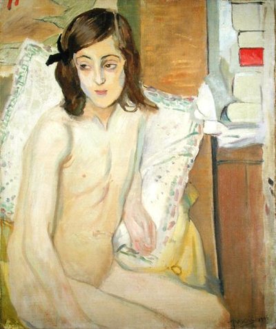 Joven Chica Desnuda de Jules Pascin