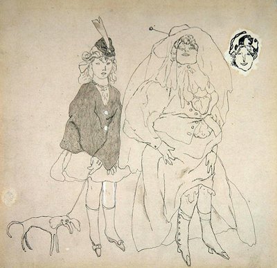 Personajes, c.1906 de Jules Pascin