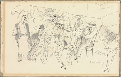 Escena de figuras de Jules Pascin
