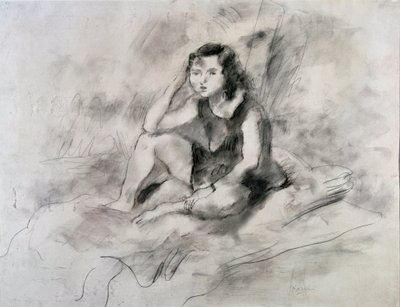 Niña sentada de Jules Pascin