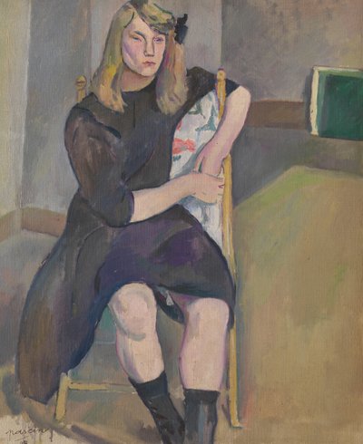 Niña sentada de Jules Pascin