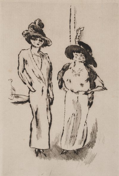 Dos mujeres en el baile de Jules Pascin