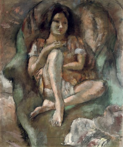 Joven en un sillón de Jules Pascin