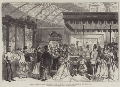 Exposición Internacional de París, el Departamento de Joyería Inglesa de Jules Pelcoq