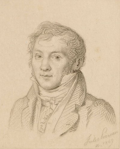 Retrato del violinista y compositor Louis-Luc Loiseau de Persuis 1769-1819, 1849 de Jules Porreau