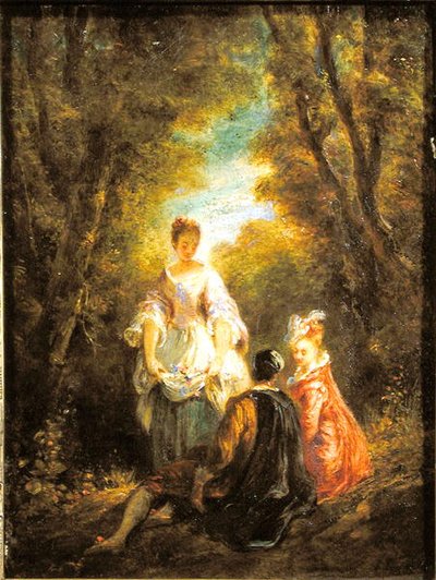 Conversación en un parque de Jules Robert Auguste