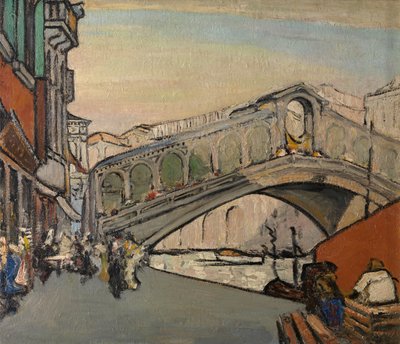 El puente de Rialto en Venecia de Jules Schmalzigaug