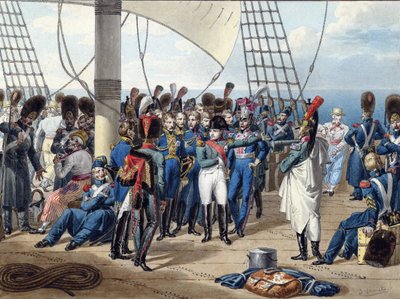 Napoleón regresando de la isla de Elba - Vernet, Jules (1792-1843) - 1815 - Acuarela sobre papel - 26,2x34,7 - Colección privada de Jules Vernet