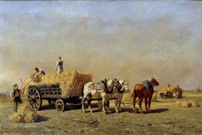 Los segadores (detalle) de Jules Veyrassat