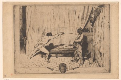 Dos esgrimistas en acción de Jules de Goncourt