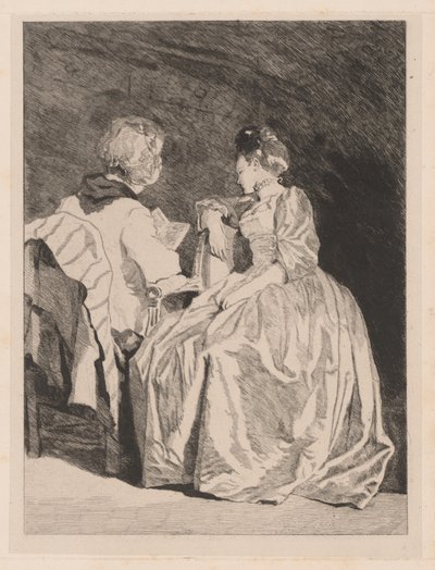 La lectura de Jules de Goncourt, after Jean Honoré Fragonard
