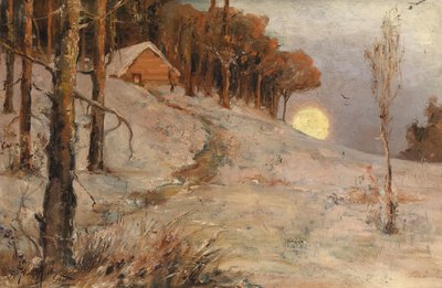 Bosque de invierno en los rayos del sol de la tarde, 1902 de Juli Julievich Klever