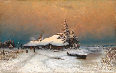 Atardecer de Invierno, 1887 de Juli Julievich Klever