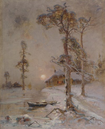 Atardecer de invierno, 1900 de Juli Julievich Klever