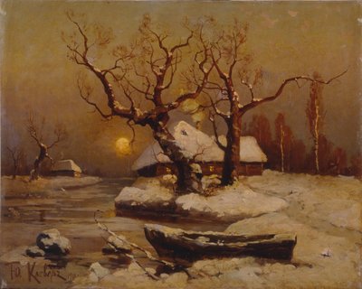 Noche de invierno, 1911 de Juli Julievich Klever