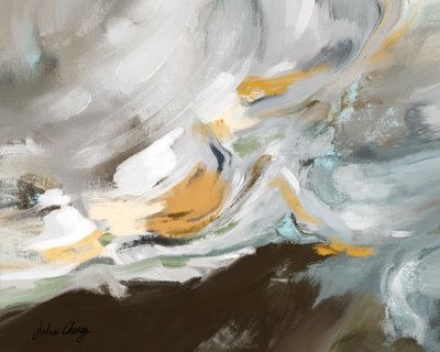 Paisaje abstracto y fluido de Julia Cheney