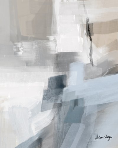 Abstracto en azul apagado de Julia Cheney