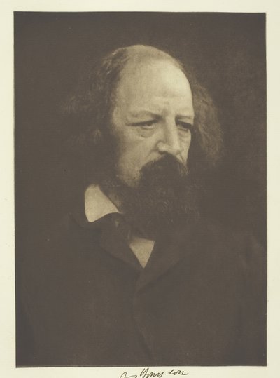 Alfred, Lord Tennyson, 1866, impreso c. 1893 de Julia Margaret Cameron
