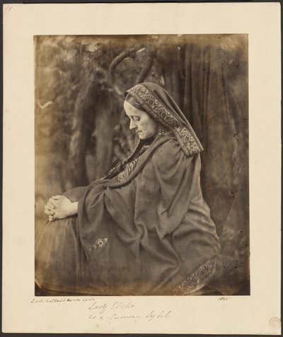 Lady Elcho como Sibila Cumeana de Julia Margaret Cameron