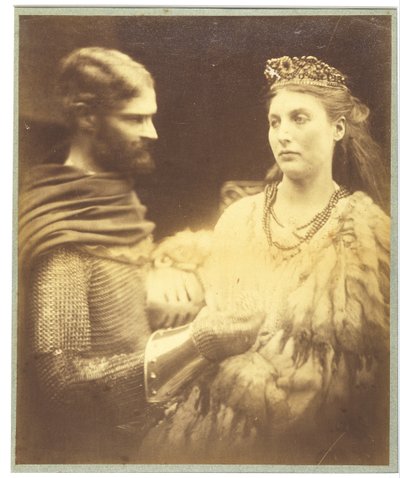 Lancelot y Ginebra, c.1873 (impresión en gelatina de plata) de Julia Margaret Cameron