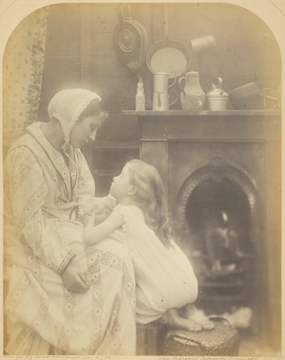 Sra. Rachael Gurney ("Que Dios traiga a padre a casa sano y salvo", "Tres pescadores se fueron a navegar en lo profundo") de Julia Margaret Cameron