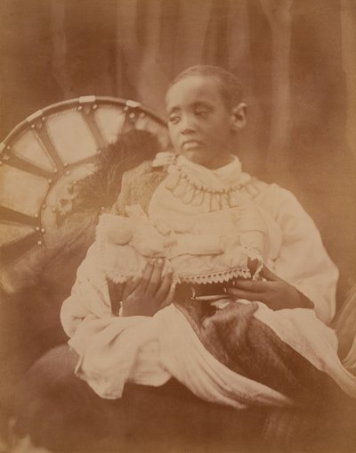 Príncipe Dejatch Alamayou de Abisinia, c.1868 de Julia Margaret Cameron