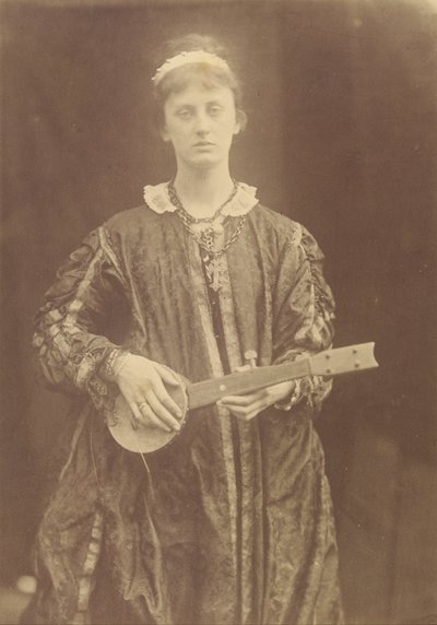 "Lágrimas de la profundidad de alguna divina desesperación Suben al corazón, y se juntan a los ojos" de Julia Margaret Cameron