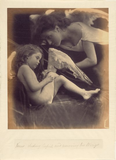 Venus regaña a Cupido y le quita las alas de Julia Margaret Cameron