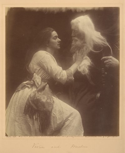 Vivien y Merlín de Julia Margaret Cameron