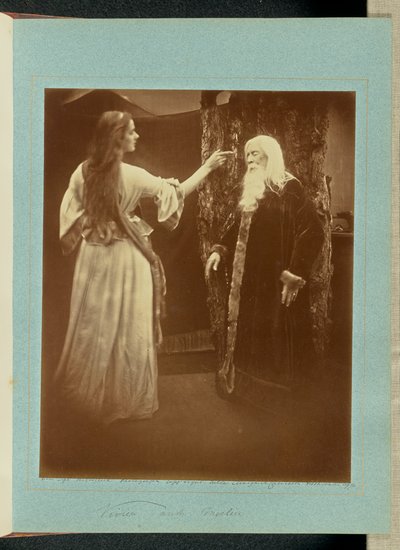 Vivien y Merlín de Julia Margaret Cameron
