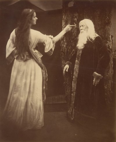 Vivien y Merlín, 1874 de Julia Margaret Cameron