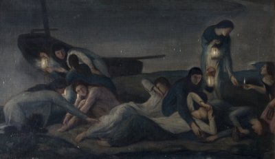 Las vírgenes prudentes y necias, c.1920 de Julia Wedgewood