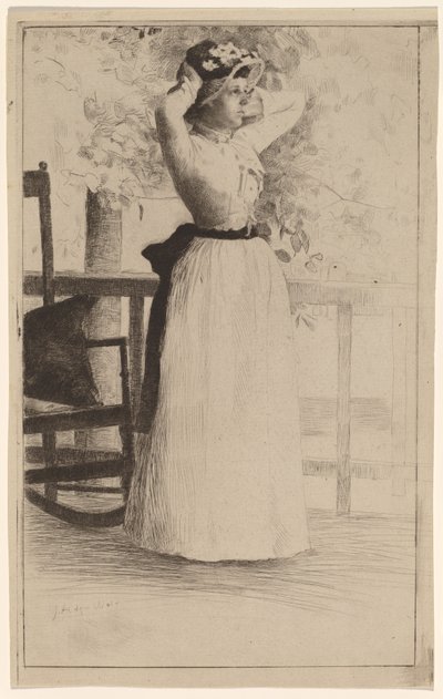 Retrato de la señorita Hoe de Julian Alden Weir