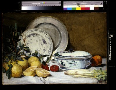 Naturaleza muerta (óleo sobre lienzo) de Julian Alden Weir