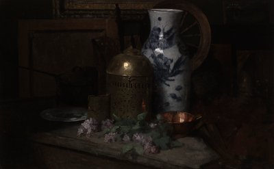 bodegón en el estudio de Julian Alden Weir