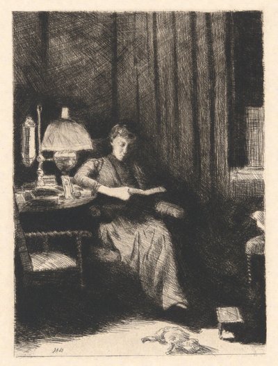 La lámpara de la tarde de Julian Alden Weir