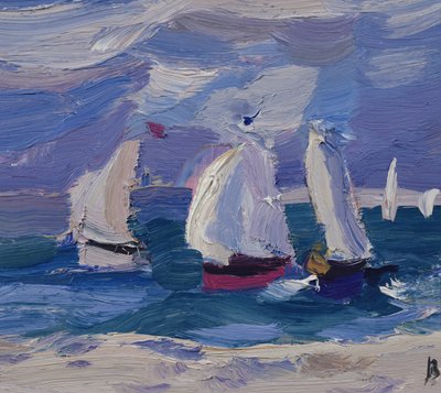 Regatas de Botes en el Puerto de Poole de Julian Bailey