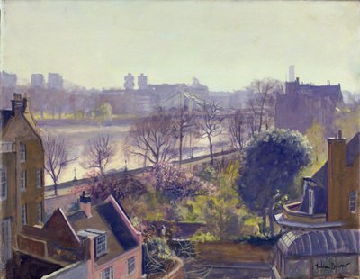 Chelsea Embankment desde el Jardín Físico de Julian Barrow