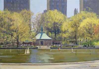 El Lago de Botes, Central Park, Nueva York, 1997 de Julian Barrow