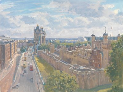 Puente de la Torre y la Torre de Londres, 2010 de Julian Barrow