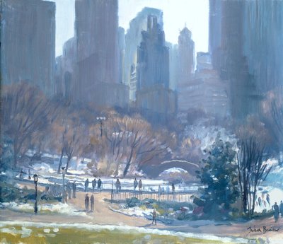 Invierno en Central Park, Nueva York, 1997 de Julian Barrow