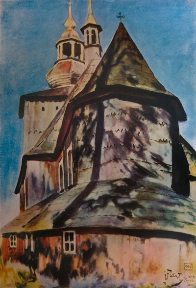 Iglesia cerca de Cracovia de Julian Falat