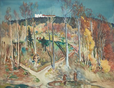 Jardín (pendiente del bosque cerca de Maria Taferl en Wachau) de Julian Falat