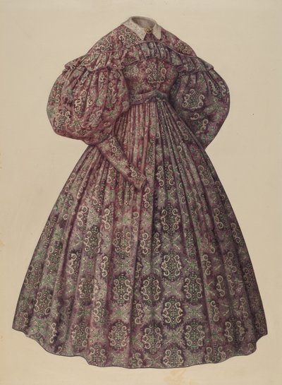 Vestido de casa, 1935-1942 de Julie C Brush
