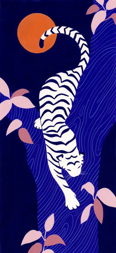 Noche en la selva del tigre blanco de Julie Lesouef