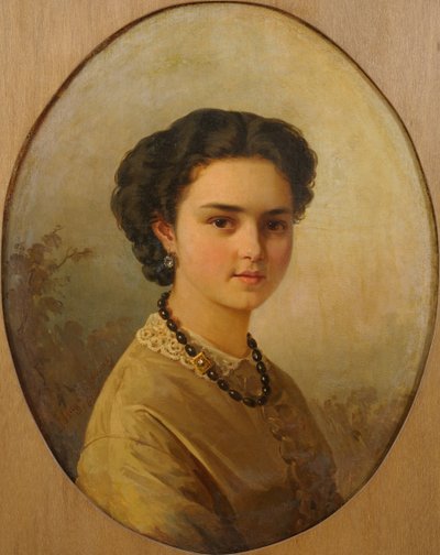 Retrato de una dama de Julie Wilhelmine Hagen Schwarz