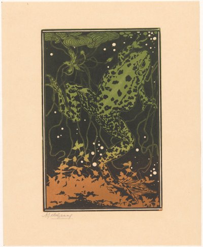 Rana nadadora de Julie de Graag (signed by artist)